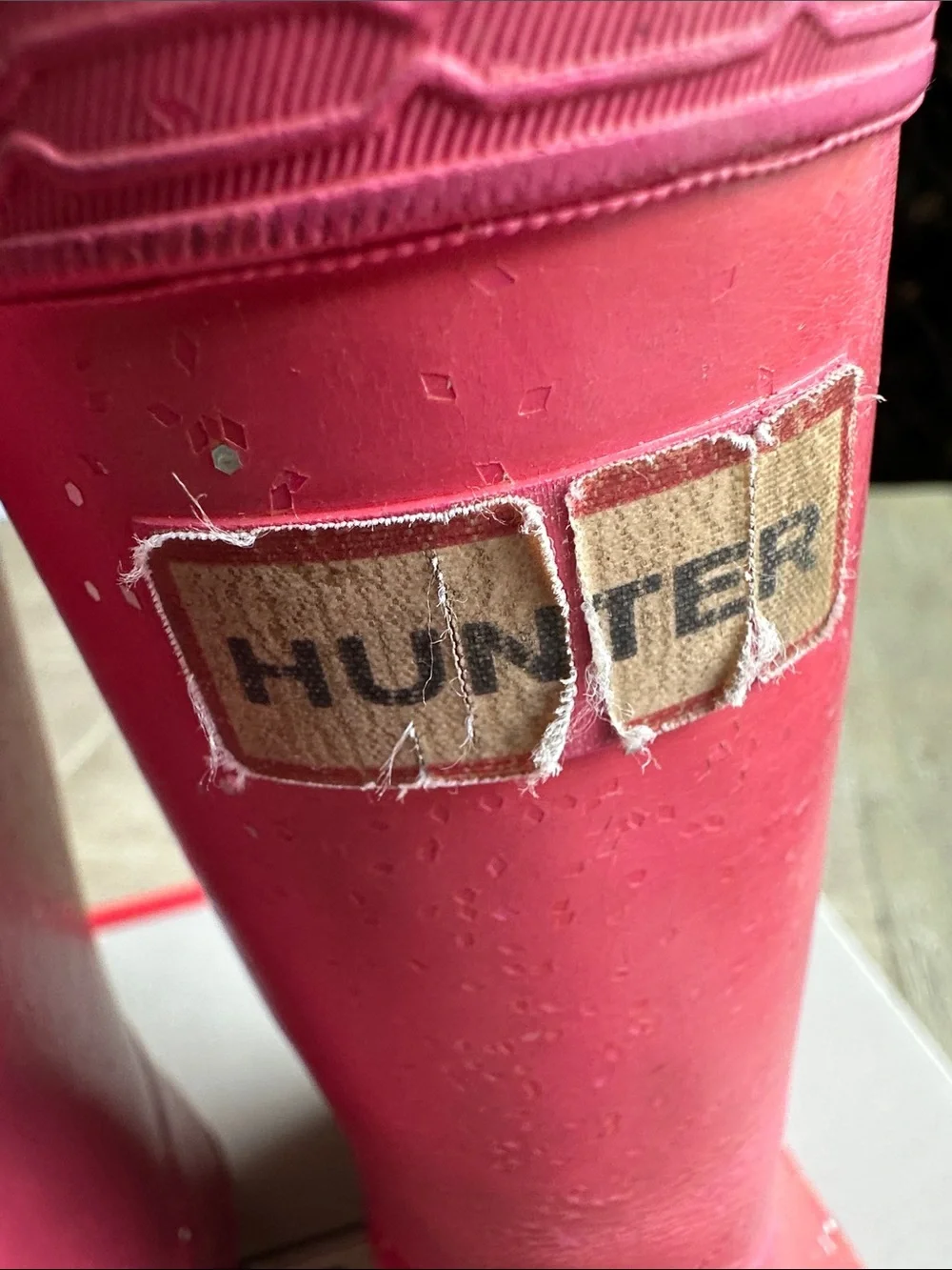Hunter Kids Pink Waterproof Rain Boots